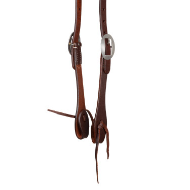 Western-Zaumzeug Pool’s One-Ear aus Leder Geölt