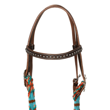 Western-Zaumzeug Pool’s Rope Waves Natürlich Braun