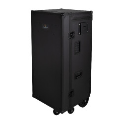 Sattelkammer-Spind Equestro, schwarzes Material, 65×62×138 cm Schwarz F026 Sattelkammer-Spind Equestro, schwarzes Material, 65×62×138 cm Schwarz F026