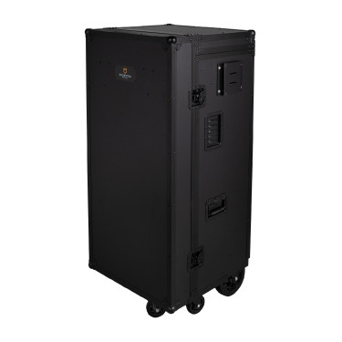 Sattelkammer-Spind Equestro, schwarzes Material, 65×62×138 cm Schwarz F026 Sattelkammer-Spind Equestro, schwarzes Material, 65×62×138 cm Schwarz F026