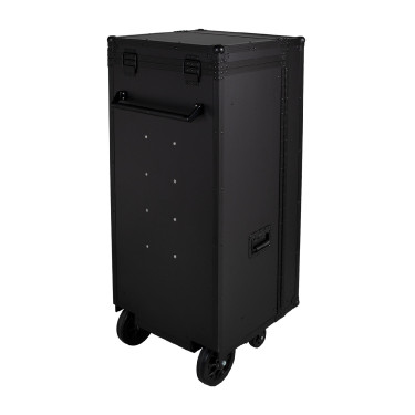 Sattelkammer-Spind Equestro, schwarzes Material, 65×62×138 cm Schwarz F026 Sattelkammer-Spind Equestro, schwarzes Material, 65×62×138 cm Schwarz F026