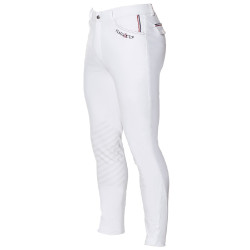 Pantalon Flags & Cup Saint Malo homme Blanc / marron Pantalon Flags & Cup Saint Malo homme Blanc / marron