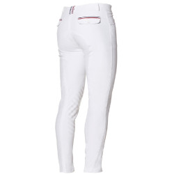 Pantalon Flags & Cup Saint Malo homme Blanc / marron Pantalon Flags & Cup Saint Malo homme Blanc / marron