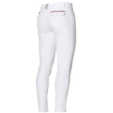 Pantalon Flags & Cup Saint Malo homme Blanc / marron Pantalon Flags & Cup Saint Malo homme Blanc / marron