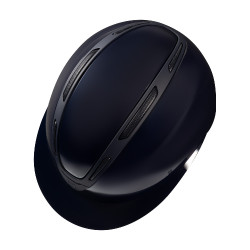 Damenreithelm Equestro Apocalypse, glänzende Schale, nach EN 1384-2023 zertifiziert Marine / Marine Blau