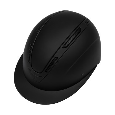 Damen-Reithelm Equestro Apocalypse mit matter Schale, EN 1384:2023 zertifiziert Schwarz / schwarz