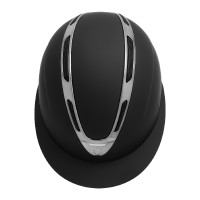 Damen-Reithelm Equestro Apocalypse mit matter Schale, EN 1384:2023 zertifiziert Schwarz / schwarz