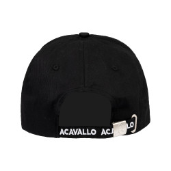 Unisex-Baseballkappe von Acavallo Schwarz