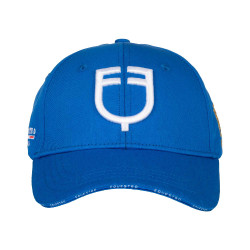 Unisex-Kappe Equestro x FISE Blau aus Savoyen