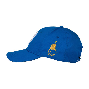Unisex-Kappe Equestro x FISE Blau aus Savoyen