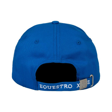 Unisex-Kappe Equestro x FISE Blau aus Savoyen