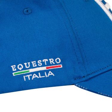 Unisex-Kappe Equestro x FISE Blau aus Savoyen
