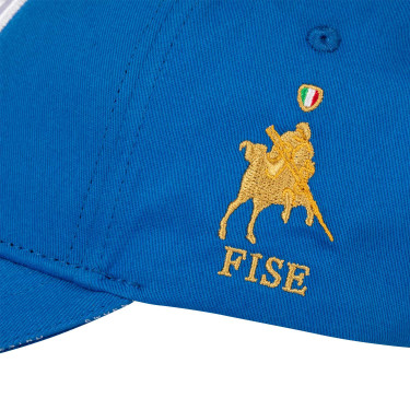 Unisex-Kappe Equestro x FISE Blau aus Savoyen