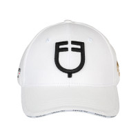 Unisex-Kappe Equestro x FISE Weiß Wei&amp;szlig;