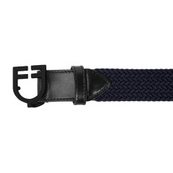Elastischer Equestro-Gürtel mit schwarzer Logo-Schnalle Marine Marineblau