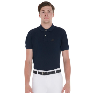 Elastischer Ledergürtel Equestro Schwarz