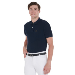 Elastischer Ledergürtel Equestro Schwarz