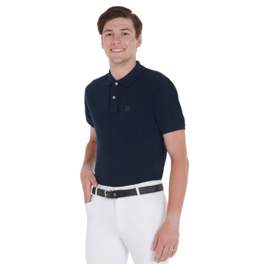 Elastischer Ledergürtel Equestro Schwarz