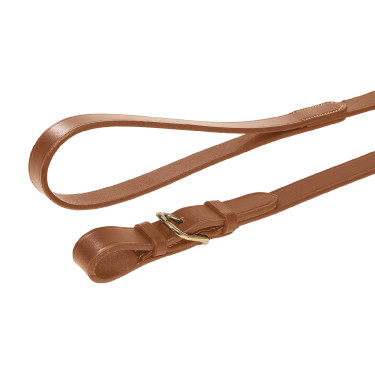 Lange, robuste Equestro-Messingkette Cognac Braun