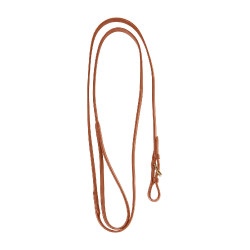 Lange, robuste Equestro-Messingkette Cognac Braun