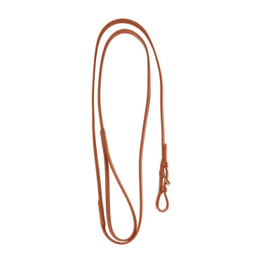 Lange, robuste Equestro-Messingkette Cognac Braun
