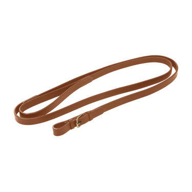 Lange, robuste Equestro-Messingkette Cognac Braun
