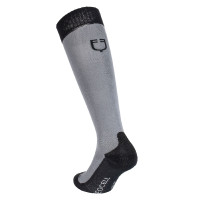 Unisex Equestro Basic Socken aus technischem Gewebe Asphalt / Schwarz Unisex Equestro Basic Socken aus technischem Gewebe Asphalt / Schwarz