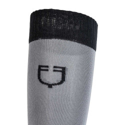 Unisex Equestro Basic Socken aus technischem Gewebe Asphalt / Schwarz