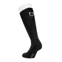 Unisex Equestro Basic Socken aus technischem Gewebe Schwarz / Weiß