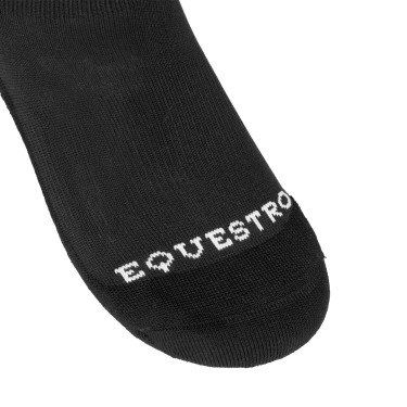 Unisex Equestro Basic Socken aus technischem Gewebe Schwarz / Weiß