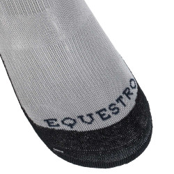 Unisex Equestro Basic Socken aus technischem Gewebe Eisgrau / Marineblazer