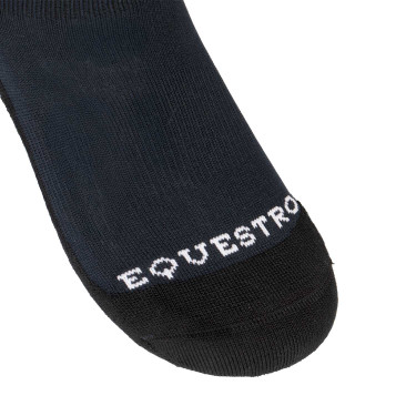 Unisex Equestro Basic Socken aus technischem Gewebe Marine Blazer / Weiß Marineblau