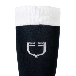 Unisex Equestro Basic Socken aus technischem Gewebe Marine Blazer / Weiß Marineblau