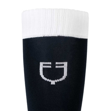 Unisex Equestro Basic Socken aus technischem Gewebe Marine Blazer / Weiß Marineblau