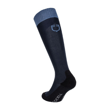 Unisex Equestro Basic Socken aus technischem Gewebe Marineblazer / Berling Sea