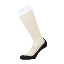 Unisex Equestro Basic Socken aus technischem Gewebe Oxford tan / weiß Beige