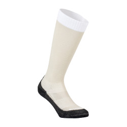 Unisex Equestro Basic Socken aus technischem Gewebe Oxford tan / weiß Beige