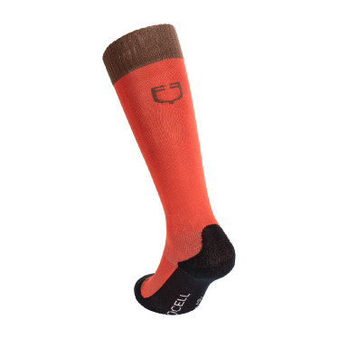 Unisex Equestro Basic Socken aus technischem Gewebe Redwood / Braun Unisex Equestro Basic Socken aus technischem Gewebe Redwood / Braun