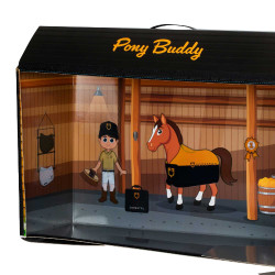 Pferdespielzeug Equestro 48×33 cm Braun / Weiß