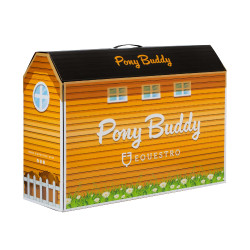 Pferdespielzeug Equestro 48×33 cm Braun / Weiß