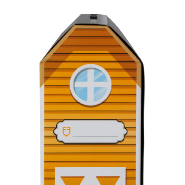 Pferdespielzeug Equestro 48×33 cm Braun / Weiß