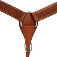 Western-Brustblatt McBryan mit Basket-Tooling Haselnuss Braun