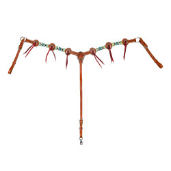 Western-Brustblatt Pool’s Blue Star Natürlich Braun