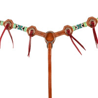 Western-Brustblatt Pool’s Blue Star Natürlich Braun