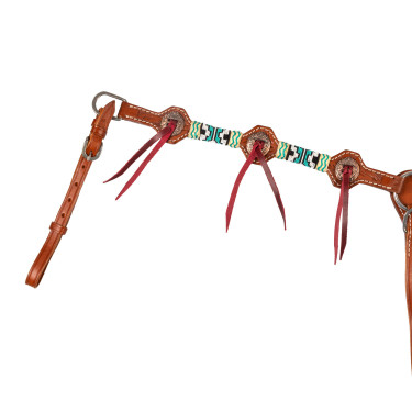 Western-Brustblatt Pool’s Blue Star Natürlich Braun