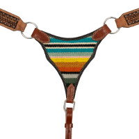 Western-Martingal Pool’s mit Teppichdekor Natürlich Braun