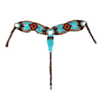 Western-Brustblatt Pool’s Rope Waves Natürlich Braun