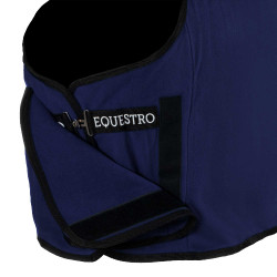 Equestro x FISE Fleece-Decke mit Frontverschluss Marineblazer Marineblau