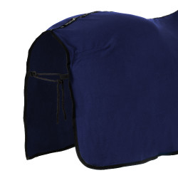 Equestro x FISE Fleece-Decke mit Frontverschluss Marineblazer Marineblau