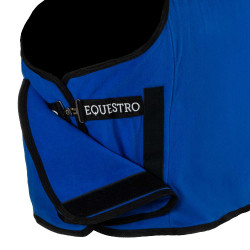 Equestro x FISE Fleece-Decke mit Frontverschluss Blau aus Savoyen